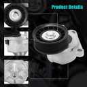 AULINK 38452 Belt Tensioner Assembly with Pulley (2.0L 2.3L 2.5L-No Hybrid) For Ford Escape 2005-2012,Focus 2003-2011,Fusion Transit Connect,For Mazda 3 6 Tribute,For Mercury Mariner Milan 6E5Z6A228A