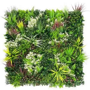 ODTORY Artificial Plant Wall Panels: 20"20" 8P UV-Anti Faux Grass Wall Backdrop Boxwood Ivy Fence Privacy Screen Fake Greenery Leaf Hedge for Outdoor,Indoor,Garden,Backyard and Home Decor