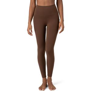 Colorfulkoala Women's Dreamlux High Waisted Workout Leggings 25" / 28" Inseam Yoga Pants with Pockets (Brown, XXL)