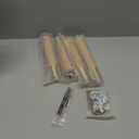 Airy Abode Premium Ash Wood Furniture Legs with Gold Caps (Full Install Kit), 10 Inches