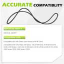 GX21833 48 Inch Mower Deck Belt for John Deere 145 D140 D150 D155 D160 L120 L130 LA130 LA140 LA145 LA155 LA165 Z200 Z255 Z300 Z355E Riding Lawn Mower GX20571, 1/2" X 141"