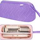 Leudes Hair Tools Travel Bag for Shark Flexstyle Carrying Case Portable Shark Hair Air Wrap Dryer Case Waterproof Dustproof Flat Curling Iron Travel Organizer (Purple) (467.17 cubic inches)
