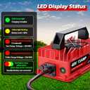 15 Amp 48 Volt Golf Cart Battery Charger for Yamaha G29 Drive & Drive 2-3-Pin Leaf Plug, Smart Charger for Lead-Acid Batteries, IP67 Waterproof, Multi-Protection, Unique Design (Red)