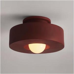 Nordic Simple Ceiling Lamp, Cream, Entrance, Corridor, Study, Dining Room Japanese Ceiling Lamp, G80 Resin Ceiling Lamp, Color Ceiling Lamp