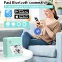 Rotema Label Maker Machine with Tape Bluetooth Thermal Label Printer, Label Maker Machine, Mini Sticker Maker for Home, Office, School & Small Business, Includes 2 Rolls of Label Paper (mint green)