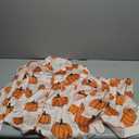 MBZJSDKHLK Women's Halloween Pajamas Set Silk Satin Ghost Pumpkin Print Long Sleeve Button Down Shirt 2 Piece Pjs Shorts Sets, Size M