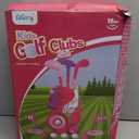 Liberry Toddler Golf Set for 1 2 3 4 Years Old, Upgraded Kids Golf Cart with Unique Shoulder Strap Design, Indoor and Outdoor Golf Toys for Boys Girls (Pink)