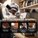 54mm Bottomless Portafilter Fit Breville Barista Express Machines BES870XL 880BSS 878BSS 840XL 500BSS 450BSS BES500,3 Ears Espresso Portafilter with 18g Basket
