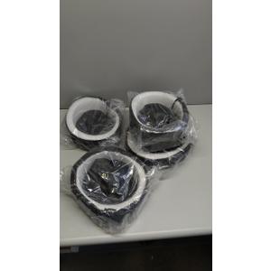 Treela 4 Pcs Fabric Floating Plant Pot Small Floating Water Garden Pond Planter Baskets Floating Soft Soil Plant Corral Black Waterproof Aquatic Plant Flower Islands (10 Inch)