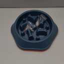 UPSKY 2PCS Slow Feeder Dog Bowl Anti-Chocking Slower Feeding Dog Puzzle Bowls, Interactive Bloat Stop Dogs Food Bowl Dishes Non-Slide Lick Treat Bowl for Small Medium Dogs (Blue+Pink)