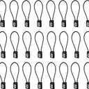 15 Inch Cable Gun Lock Combination, for Pistols, Handguns, Rifles, and Shotguns, Home and Storage for Firearm Locking and Safety (Black 15", 24 Pack)