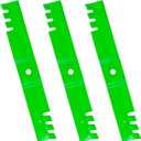Lawn Mower Blades Toothed Mulching Fits for Cub Cadet 60" Deck 02005019 02005019-X 942-04415 01005338 for Z-Force Tank L60 LZ60 S60 SZ60 PRO Z 100, 3 PCS