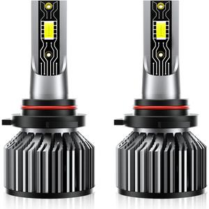 9012 Light Bulb, 600% Brightness 24000LM Super Bright, Halogen Replacement with Cooling Fan, IP68 Waterproof, Pack of 2