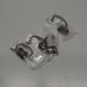 4-Pack 3.23" Hole Centers Antique Black Hanging Ring Puller Drawer Pull Handle Cabinet Knob Gooseneck Puller Wardrobe Handle for Dresser Screw Pitch 82mm (4,Antique Brass)