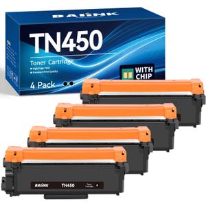 Compatible TN450 TN420 Toner Cartridge Replacement for Brother TN450 TN-450 TN420 TN-420 Compatible with HL-2270DW HL-2280DW HL-2230 MFC-7360N MFC-7860DW DCP-7065DN Intellifax 2840 2940 Printer