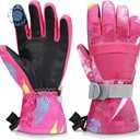 Odtmger Ski Gloves, Warmest Waterproof and Breathable Snow Gloves for Cold Weather, Fits Both Men & Women,for Parent Child Outdoor. MEDIUM