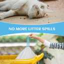 120 Count Self-Cleaning Cat Litter Box Liners Bag Compatible with Meowant MW-SC01/MW-SC02/MW-LR01, Heavy Duty Thick Drawstring Replacement Cat Litter Bags Self Cleaning Litter Box Bags 22  13"