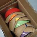 vancasso Bonita 12 Oz Small Bowls Set of 6, Ceramic Mini Dessert & Dipping Dishes, 5" Kids Bowls for Dip and Snacks, Microwave Safe Multicolor