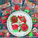 2 x 4PCS Christmas Squishy Kit, Squishys Fidget Toys for Kids, Christmas Fufu Squeeze Squishy Pack, Big Squishies Toys for Stocking Stuffers, Adults, Party Favors, Gifts (Cake, Croissant, Waffle, Glove)