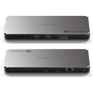 Satechi Thunderbolt 4 Dock 100W Charging, Dual Monitor HDMI 4K/60Hz, 40Gbps Data Transfer, 2 USB-A 3.2, Ethernet, Thunderbolt 4 Dock for MacBook Air/Pro M5, Mac/Windows, DisplayLink Software Required