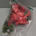 Dingion 6 Pcs 6 Inch Christmas Mini Cabinet Wreaths for Kitchen with Ribbon Bows Pinecone Berry Small Window Wreath Garland for Door Window Farmhouse Christmas Party Decorations