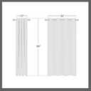 NICETOWN Thick Linen Curtains Privacy with Light Filtering, Grommet Semi Sheer Not See Through Linen Blend Curtain Drapes Vintage & Rustic for Farmhouse / Living Room, Angora, W55 x L84, 2 Panels