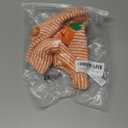 Baby Boy Girl Easter Outfit Sweatshirt Romper Striped Carrot/Bunny Long Sleeve Bubble Romper Waffle Knit Bodysuit (3-6 Months, Orange)