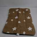Mora Pets Dog Crate Pad Kennel Dog Bed Mat for Medium Dogs Washable Cute Star Pet Bed for Cage Ultra Soft Flat Puppy Cat Kitten Cushion for Sleeping Anti-Slip Brown 30 x 19