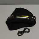 EGUKU Rechargeable Headlamp Beanie, 1200Lumens Bright Beanie with Light, 260Wide Beam Unisex Hat Headlamp 11 Lighting Modes, Hat with Red&Green Light 5oz Lightweight for Women Men (Carbon Black)