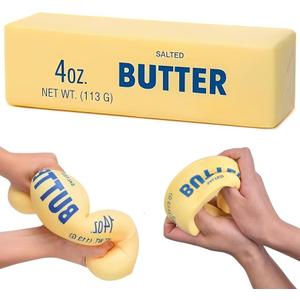 Large Slow Rising Butter Squishy Sensory Squeeze Toy  9.5 Inch Soft Giant Fidget Toy for Focus Play, Cute Party Favor Gift Desk Toy, Stress Balls, Large & Small Size