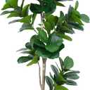 Artificial Fiddle Leaf Fig Tree 7ft - Lifelike Indoor Tall Faux Plant for Home & Office Dcor, Low Maintenance, Realistic Greenery for Living Room, Bedroom