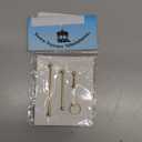 Dollhouse Miniature 1:12 Scale 4 Pc Brass Towel Rack Set #T8464