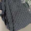 EVERGRACEHOME Chunky Chenille Knit Throw Blanket for Couch, Soft Luxurious Moss Stitch Blankets for Bed, Cozy Decorative Farmhouse Knitted Throws for Sofa, Stormy Blue, 50" x 60"