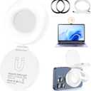 Selfie Light, Selfie Light for iPhone, Portable Phone Ring Light for Video Recording, Adjusted 4 Modes, Rechargeable Fill Light for Selfies, Photography, Makeup, Vlogs, TikTok, VideoWhite (2.5x2.5x0.78IN)