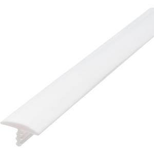 Outwater Plastic T-molding 1/2 Inch White Flexible Polyethylene Center Barb Tee Moulding 25 Foot Coil