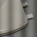 Bemis Ashland Modern Wood Toilet Seat with Decorative Edge, Slow Close, Secure Hinges, Made in USA, Elongated, Biscuit