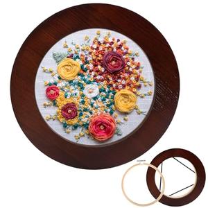 XEmbro 6 Inch Embroidery Hoop Frame for Hanging Christmas Sewing Ornaments, Decorative Embroidery Frame for Display Finished Embroidery & Cross Stitch Arts