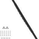 36 Inch Shower Grab Bar w/Anti Slip Rubber Grip, Munzong Black Stainless Steel Bathroom Grab Bar, Bathroom Balance Bar, Safety Handrail Support, Handicap Injury Elderly Senior Assist Bath Handle