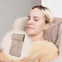 WdFour Headrest Memory Pillow, Support Cushions for Neck, Back or Foot for Sofas, Recliners, Office Chairs, Massage Chairs for Neck Pain Relief and Cervical Support(Khaki, 13" Wx2.7 D).