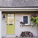 AVOIN colorlife Floral Tulip Mason Jar Spring House Flag 28x40 Inch Double Sided Outside, Seasonal Welcome Yard Outdoor Flag