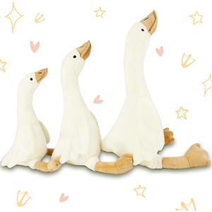 3 Pack 15.7 Inch 19.7 Inch 23.6 Inch Soft Swan Stuffed Animal Toy Smooth Plush Goose Toy Long Goose Neck Swan Hugging Pillow Goose for Party Gifts, 3 Sizes