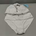 Yonique Women Two Piece Bathing Suits Push Up Bikini Set Halter Swimsuit Vintage Swimwear, Size L