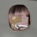 WIGER Long Wavy Wig With Bangs, Pink Romantic Curly Hair With Brown Roots and Ends, Layered Synthetic Curly Hair Brown Ombre Pink Wig for Women Cosplay/Coachella Festival/Theme Parties Cosplay