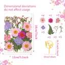 JeVenis Wildflower Cake Toppers Two Wild Flower Cake Decor Second Birthday Cake Toppers for Floral Two Wild Birthday Party Decoration Supplies (Golden 1)