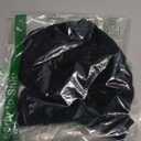 Mulberry Silk Bonnet for Sleeping Hair Wrap Men Women Curly Adjustable Night Cap for Natural Hair Anti Frizz Stay on 1Pcs (Black)