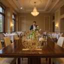 2 x 2-Piece Wooden Ramadan Decorations Set, Hollow Moon and Star Eid Mubarak Wooden Table Decor with Removable Base for Home, 7.67x8 Inches Ramadan Ornaments