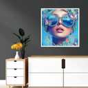 Reofrey DIY Special Shape Large Diamond Art Kits for Adults Horse, Small Diamond Painting Kits for Adults Animals, Drill Rhinestone Cross Stitch Embroidery Canvas for Crafts Home Wall Decor 12x12inch