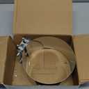 uxcell 6 Inch Exhaust Clamp, 304 Stainless Steel Butt Joint Band Clamp Sleeve Coupler Pipe Repair Clamp Universal Widening Clamp for Exhaust Pipes Mufflers, Silver