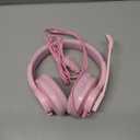 DIWUER Gaming Headset for Xbox One, PS4, PS5, Nintendo Switch, Bass Surround and Noise Cancelling 3.5mm Over Ear Headphones with Mic for Laptop PC Smartphones, Pink