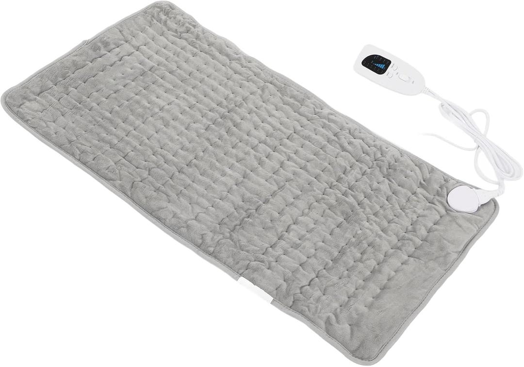 Electric Large Heat Pad with Wet Compress & 6 Level Temperature Adjustment, Rapid Balanced Heating, Ideal for Office and Travel (US Plug 110V)